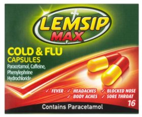 (image for) LEMSIP MAX STRENGTH CAPSULES - 16S