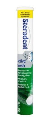 (image for) STERADENT TABLET ACTIVE FRESH 30S - STD