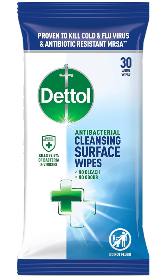 (image for) DETTOL CLEANSING SURFACE WIPES - 30S
