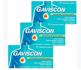 (image for) GAVISCON PEPPERMINT TABS 250MG - 12S