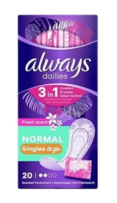 (image for) ALWAYS 3 IN 1 FRESH LINER NORMAL - 20S