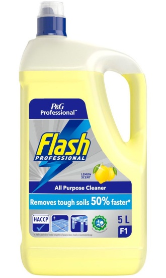 (image for) FLASH ALL PURPOSE FLOOR CLEANER CRISP LEMON - 5LITRE