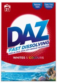 (image for) DAZ WASHING POWDER WHITE & COLOUR 21W -1.05KG