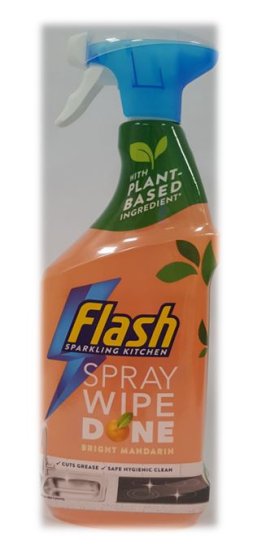 (image for) FLASH SPRAY KITCHEN MANDARIN - 800ML