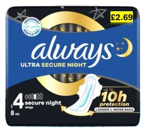 (image for) ALWAYS ULTRA SECURE N+WI £2.69 - 8S