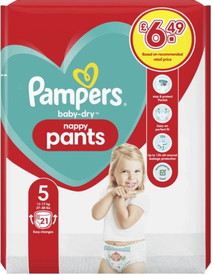 (image for) PAMPERS BABYDRY S5 PANT PM6.49