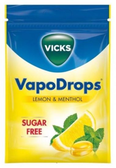 (image for) VICKS VAPODROPS LEMON&MENTHOL - 72G