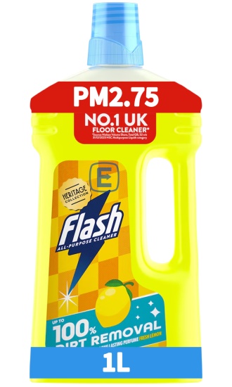 (image for) FLASH ALL PURPOSE FLOOR CLEANER FRESH LEMON PM2.75 - 1LITRE