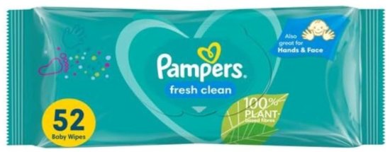 (image for) PAMPERS BABY WIPES FRESH CLEAN - 2X52S