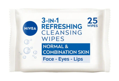 (image for) NIVEA 3IN1 CLEANSING WIPE NORMAL & COMBINATION SKIN - 25S