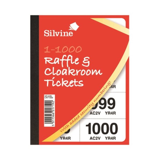 (image for) SILVINE CLOAKROOM TICKETS - 1000s