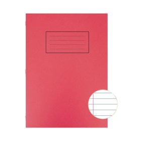 (image for) SILV EXERCISE BOOK RED 80PAGE - A4