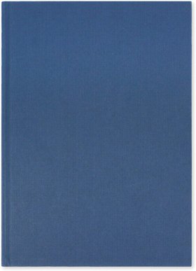 (image for) SILVINE CASEBOUND BOOK BLUE - A4