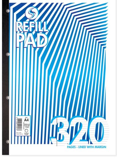 (image for) VALUE REFILL PAD A4 PUNCHED - 160SH