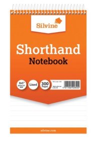 (image for) SILV SPIRAL SHORTHAND NOTEBOOK - 8X5"