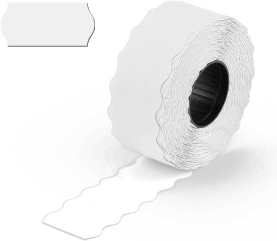 (image for) KLIK PRICE LABELS PLAIN WHITE - 26X12