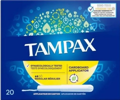 (image for) TAMPAX REGULAR WITH CARDBOARD APPLICATOR - 20S