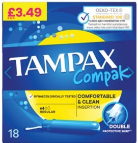 (image for) TAMPAX COMPAK REGULAR PM3.49 - 18S