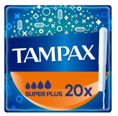 (image for) TAMPAX SUPER PLUS WITH CARDBOARD APPLICATOR - 20S