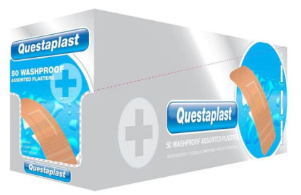 (image for) QUEST WASHPROOF PLASTERS ASST
