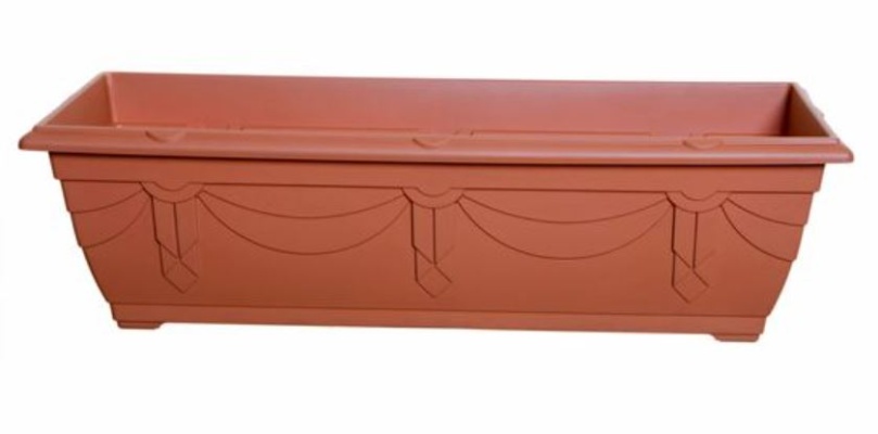(image for) WINDOW PLANT POT VENETIAN TERRACOTTA - 60CM