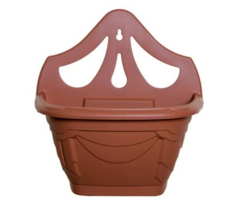 (image for) WALL PLANT POT VENETIAN TERRACOTTA - 31CM