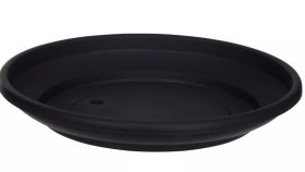 (image for) VENET POT SAUCER ROUND BLACK - 27CM