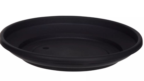 (image for) VENET POT SAUCER ROUND BLACK