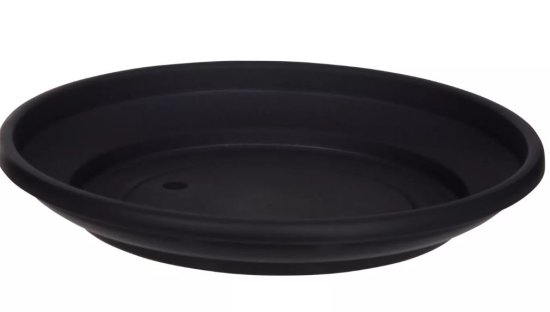 (image for) VENET POT SAUCER ROUND BLACK - 27CM