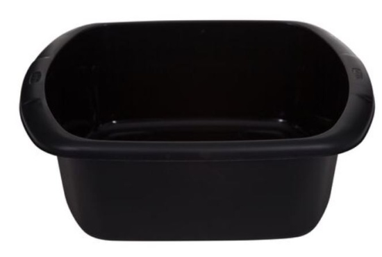 (image for) LARGE RECTANGULAR BOWL BLACK