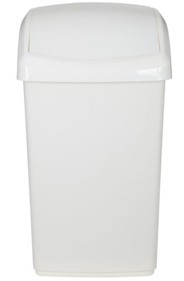(image for) SWING TOP BIN 30 LIT CREAM