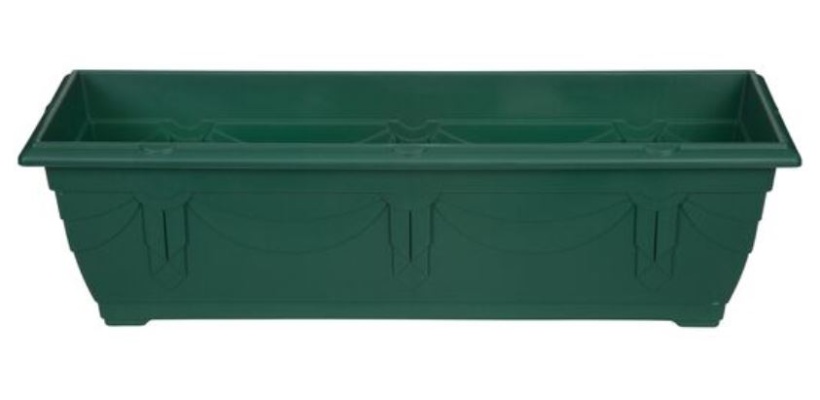 (image for) PLANT POT VENETIAN WINDOW BOX GREEN - 60CM