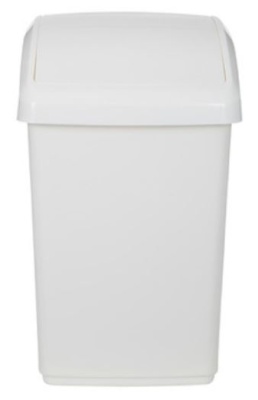 (image for) SWING TOP BIN 10 LIT CREAM