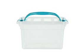 (image for) CARRY BOX+LID TEALGREEN HANDLE - 13L