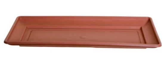 (image for) WINDOW PLANT POT TRAY VENETIAN TERRACOTTA - 40CM