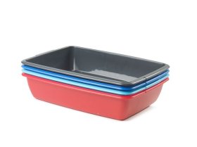 (image for) CAT LITTER TRAY ASSORTED - 42CM