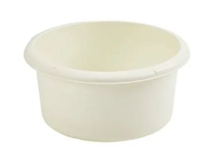 (image for) SMALL ROUND BOWL CREAM - SMALL