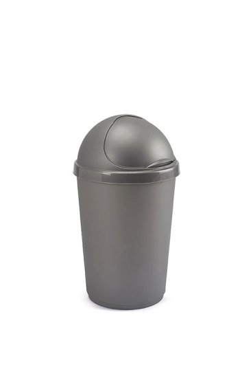 (image for) BULLET BIN+LID SILVER - 50L