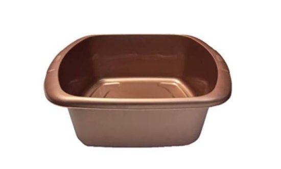 (image for) LARGE RECTANGULAR BOWL BROWN - LARGE