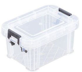 (image for) STORAGE BOX + GREY LID 0.2L - 0.2L