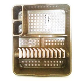 (image for) DISH DRAINER SILVER - LARGE