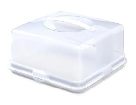 (image for) WF CAKE BOX PLASTIC SQUARE - 33CM