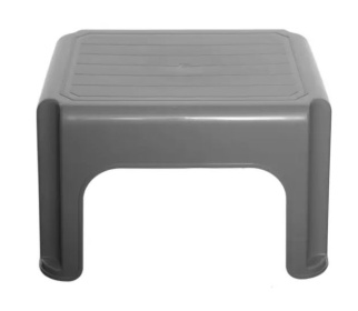 (image for) WHITEFURZE STOOL SILVER