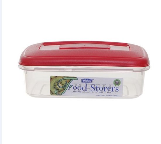 (image for) SQUARE FOOD BOX+RED LID - 7L