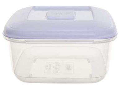 (image for) SQUARE FOOD BOX + WHITE LID