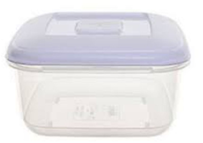 (image for) SQUARE FOOD BOX + WHITE LID