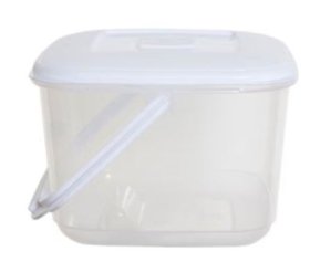 (image for) CANISTER FOOD BOX + GREEN LID - 6L