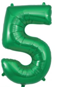 (image for) OT FOIL BALLOON NO.5 GREEN - 34"