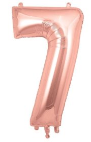 (image for) OT FOIL BALLOON NO.7 ROSE GOLD - 34"