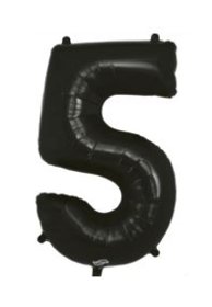 (image for) OT FOIL BALLOON NO.5 BLACK - 34"